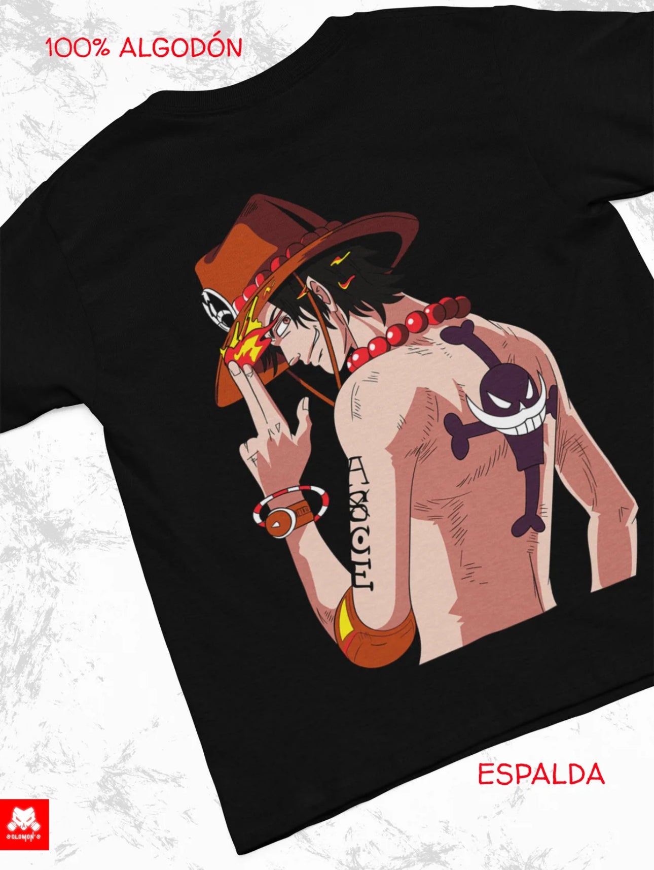 Playera Solomon's "AICE" "ONE PIECE" | 100%
Algodón | Tacto Suave | Anime Streetwear