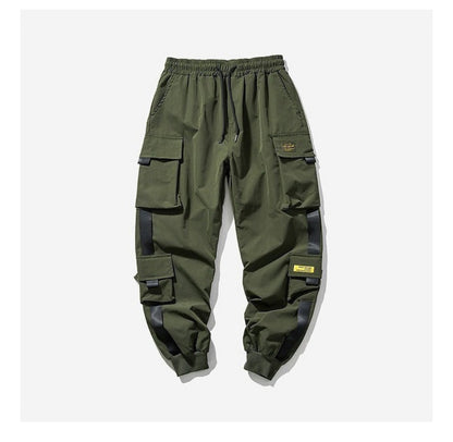 (🌍 PRODUCTO INTERNACIONAL) Nuevo Cargo Pantalones Hip Hop Joggers Hombre Harem
