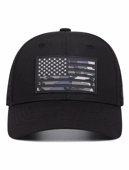 Gorra de malla 2025, personalizada con etiquetado de bandera estadounidense, para ciclismo, escalada, sombrero para el sol, deportes, skateboarding, hip hop, para hombre y mujer, uso diario, vestimenta para el trayecto.