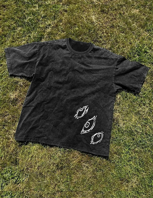 Camiseta unisex de algodón 100% con estampado de letras, corte regular, moda urbana casual, manga corta para uso diario, ropa de verano unisex