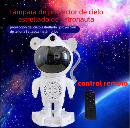 Proyector de galaxia, luz nocturna con control remoto de nebulosa, estrella y luna, ruido blanco Bluetooth, luces LED para recámara, Proyector de luz de astronauta, proyector de luz nocturna de galaxia con temporizador y control remoto, proyector de ciel