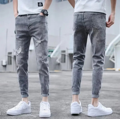 INTERNACIONAL Vaqueros Ajustados Para Hombre, Pantalones Casuales Modernos