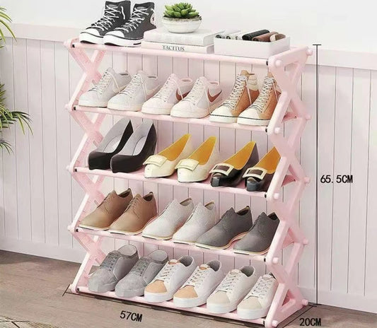 Armario para Zapatos de 4 y Niveles Color sólido portátil