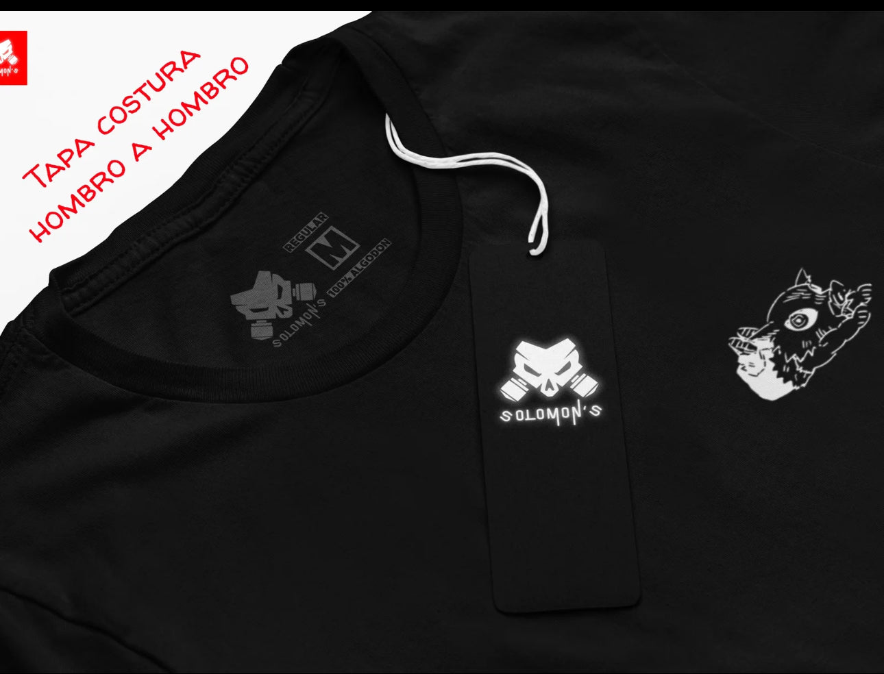 Playera Solomon's DEMON SLAYER INOSUKE I
100% Algodón | Tacto Suave | Anime Streetwear