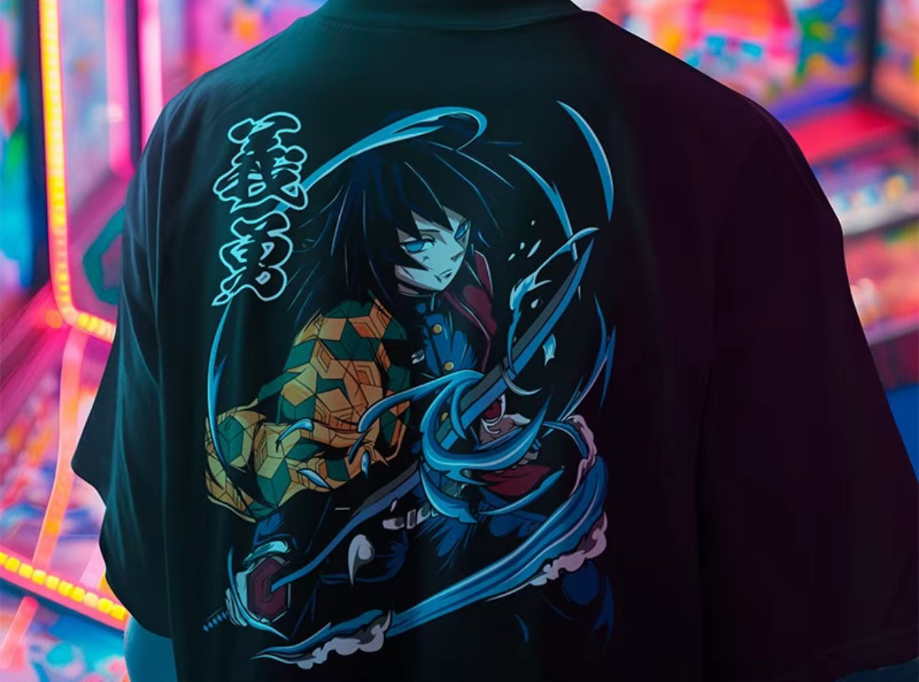 Playera Solomon's GIYU TOMIOKA DEMON
SLAYER | 100% Algodón | Tacto Suave | Anime Streetwear