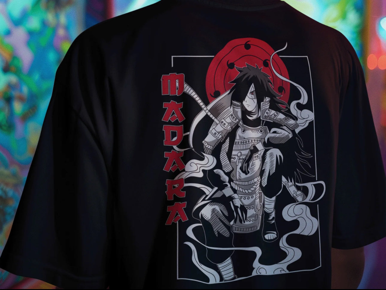 Playera Solomon's MADARA UCHIHA | 100%
Algodón | Tacto Suave | Anime Streetwear
