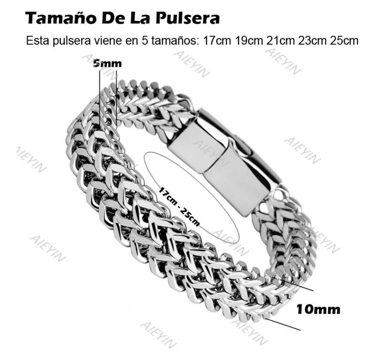 Esclava Caballero Dos Filas Hebilla Magnética Pulsera Hombre