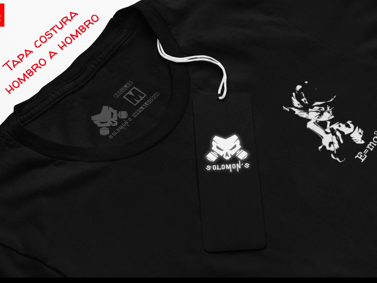 Playera Solomon's SENKU DR STONE | 100%
Algodón | Tacto Suave | Anime Streetwear