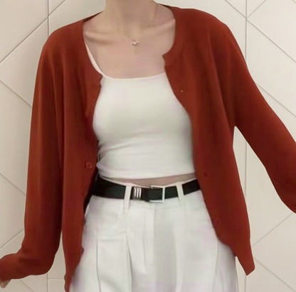 (🌎 PRODUCTO INTERNACIONAL) Cardigan Vintage Elegante Para Dama Oficina
