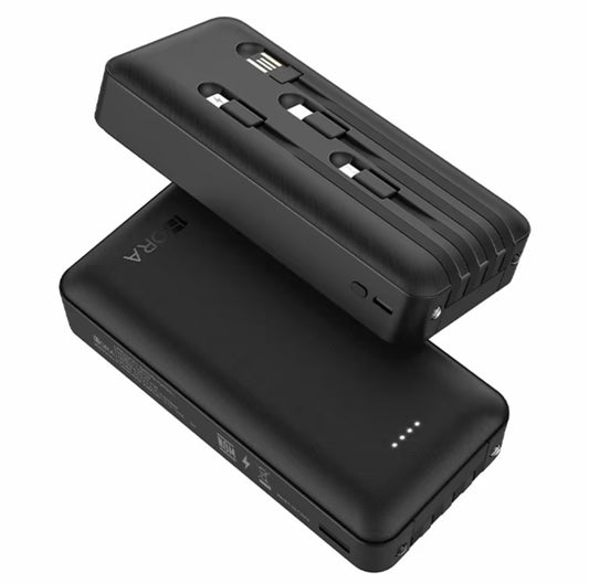 1HORA Power Bank 20000mah Batería Portátil
Con 4 Cables Con Pantalla DigitalGAR159