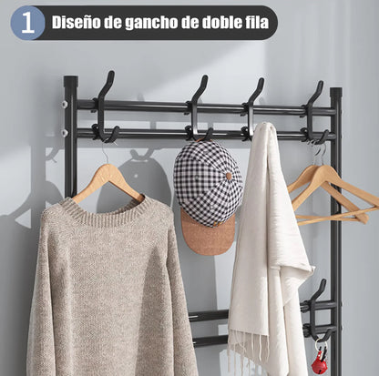 LERFM Estante de Almacenamiento 3 en 1 para Zapatos y Ropa, Extraíble y Fácil de Ensamblar,
Diseño Conveniente