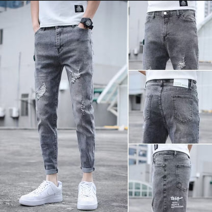 INTERNACIONAL Vaqueros Ajustados Para Hombre, Pantalones Casuales Modernos