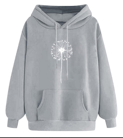 (🌎 PRODUCTO INTERNACIONAL) Sudadera Con Capucha Casual Cómoda Para Mujer Con Estampado