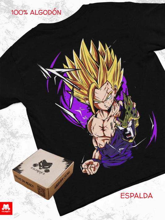 Playera Solomon's SUPER GOHAN DRAGON BALL I 100% Algodón | Tacto Suave | Anime Streetwear