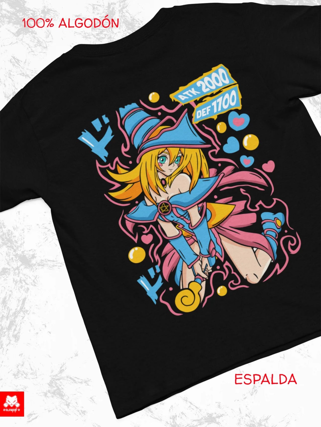 Playera Solomon's YU-GI-OH! DARK MAGICIAN GIRL | 100% Algodón | Tacto Suave | Anime Streetweae