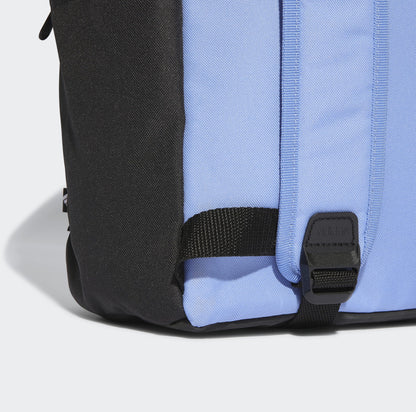 Mochila adidas Foundation Classic, color azul/negro, diseño de tela de la selección nacional de Brasil; CBF (Confederación Brasileña de Fútbol); club; personalizada
