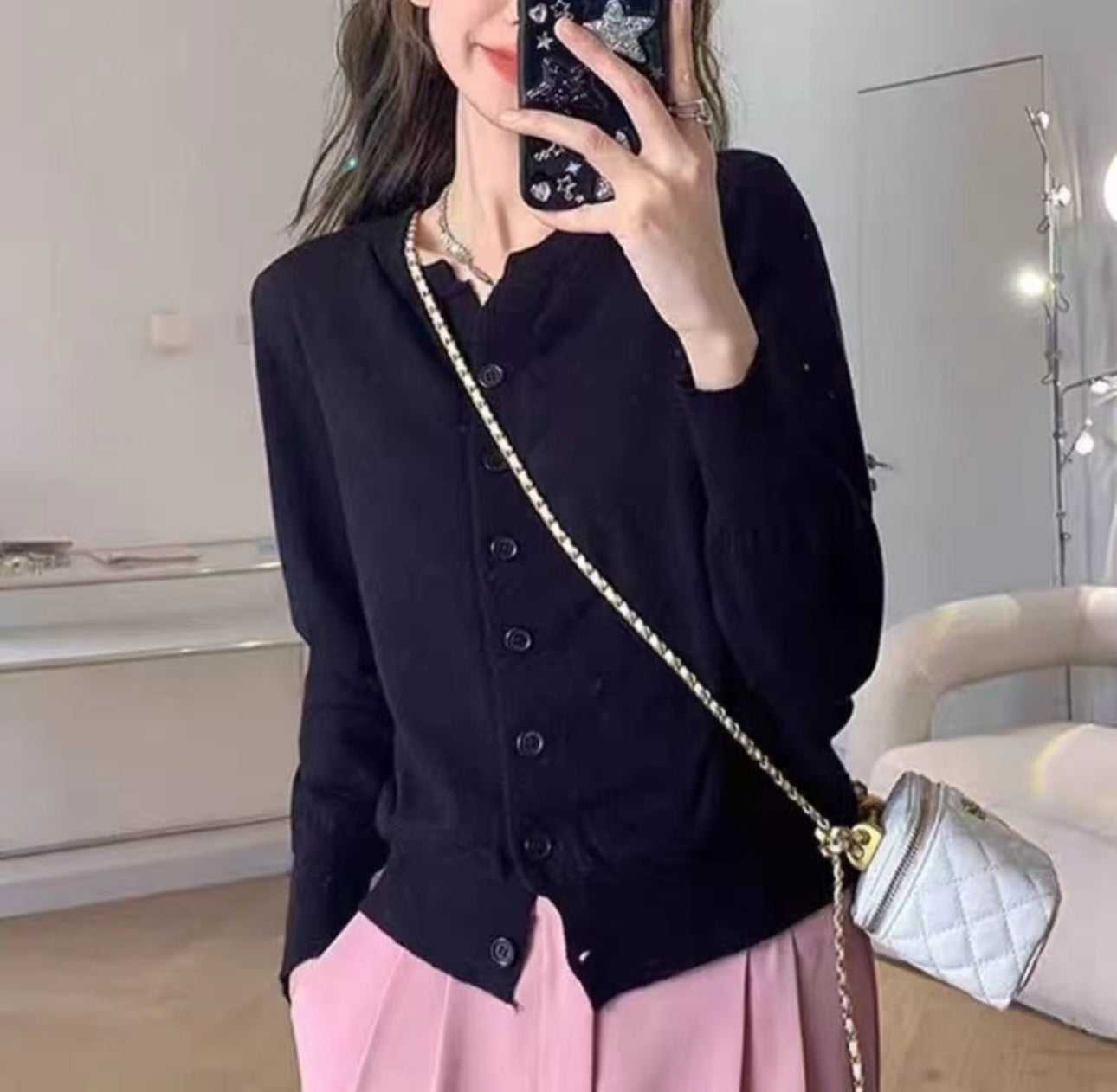 (🌎 PRODUCTO INTERNACIONAL) Cardigan Vintage Elegante Para Dama Oficina