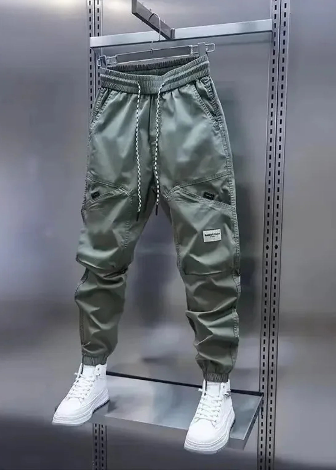 (🌍 PRODUCTO INTERNACIONAL) Pantalones Tipo Cargo Harem Para Hombre, Pantalones Casuales