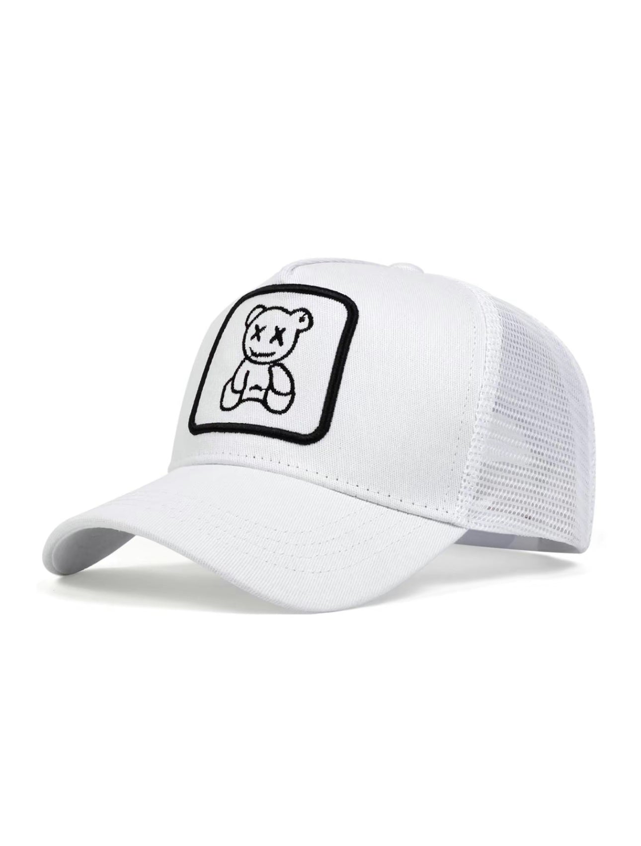 Gorra de Béisbol con Bordado de Oso de Dibujos Animados, Sombrero Casual para Deportes al Aire Libre para Hombres y Mujeres, Sombrero Ajustable para Protección Solar para Uso Diario