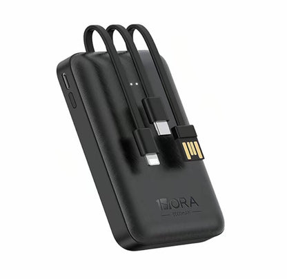 1HORA Power Bank Mini Portátil Batería 5000mah
Con Built In 3 Cables 1hora Usb C Baterias Para
Celular GAR261