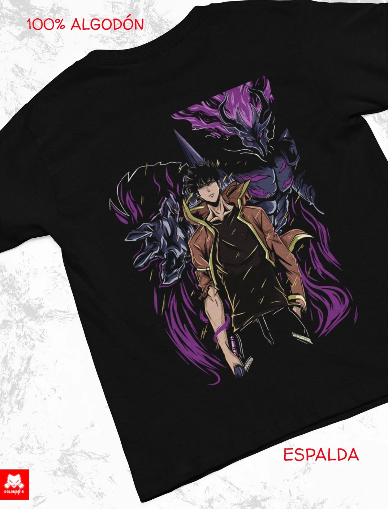 Playera Solomon's SOLO LEVELING 01 | 100%
Algodón | Tacto Suave | Anime Streetwear