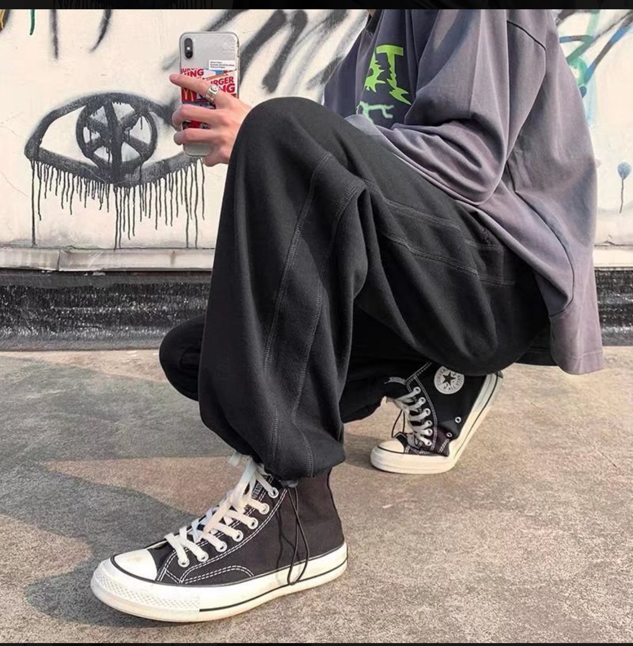 INTERNACIONAL Pantalones Casuales Atados Al Tobillo De Estilo Coreano Para