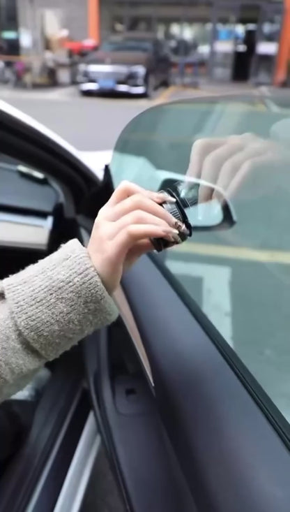 [Soporte magnético para teléfono] Soporte magnético para teléfono de coche con rotación de 360° y adsorción al vacío: plegable, retráctil, material ABS, impermeable, portátil para coche, ducha, viajes, gimnasio y espejo liso.