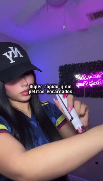 Depiladora eléctrica 4 en 1 para mujer con conexión inalámbrica USB: Afeita fácilmente el rostro, las axilas y la línea del bikini (rosa)