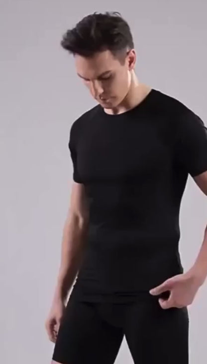 3pzs Playera Licras Deportivas Hombre Compresión Manga Gym