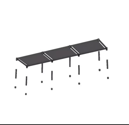 Lerfm Closet Multifuncional de 3 Capas, Soporte de Acero Inoxidable para Ropa, Zapatos y
Juguetes