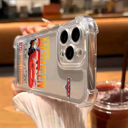 Funda de teléfono Cars 95 para iphone 16 15 14 13 12 11 Pro Max y*X XR XSMax cubierta transparente anticaida