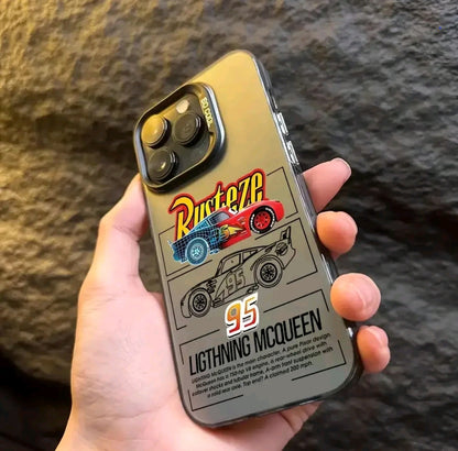 Fundas para Teléfono Creativas de Cars Lightning McQueen 95, Compatible con iphone 16 15 C 14 13 12 11 Pro Max X XR XS Max 8 7 Plus, Anticaida y Mate