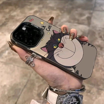 Nueva Funda Para TeléFono MóVil De Gato Lucifer Lindo Adecuado Para lPhone 17 16, 15, 14, 13, 12, 11 Pro Max, X, XR, XS Max, 8 Y 7 Plus, Con Un Dorso Mate Y Anti-CaíDa. Cubierta Trasera Antideslizante Y Esmerilada