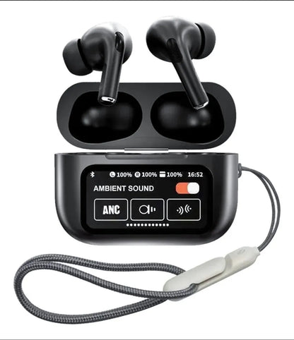 Audifonos In-ear Inalámbricos Keluona A9 Pro Negro Con Bluetooth, Control De Cámara, Cambic De Fondo De Pantalla Y Likes En Video R9