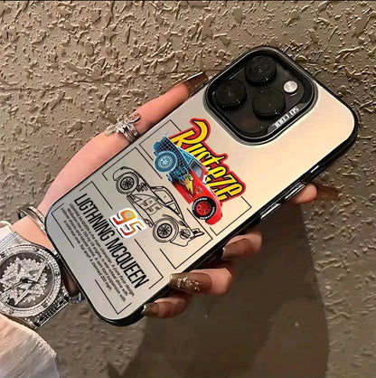 Fundas para Teléfono Creativas de Cars Lightning McQueen 95, Compatible con iphone 16 15 C 14 13 12 11 Pro Max X XR XS Max 8 7 Plus, Anticaida y Mate