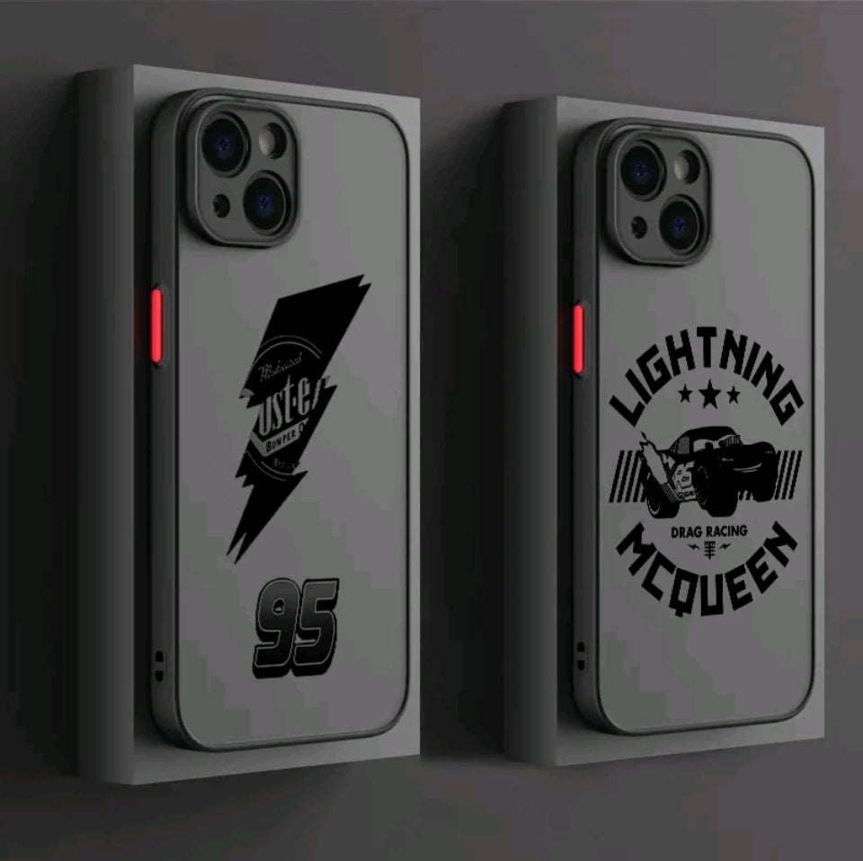 Funda de Teléfono con Logo de Coches para iphone 16 15 14 13 12 11 Mini Pro Max X XR XSMax 7 8 PIus, Cubierta Trasera Transpaente Mate, Protección a Prueba de Golpes