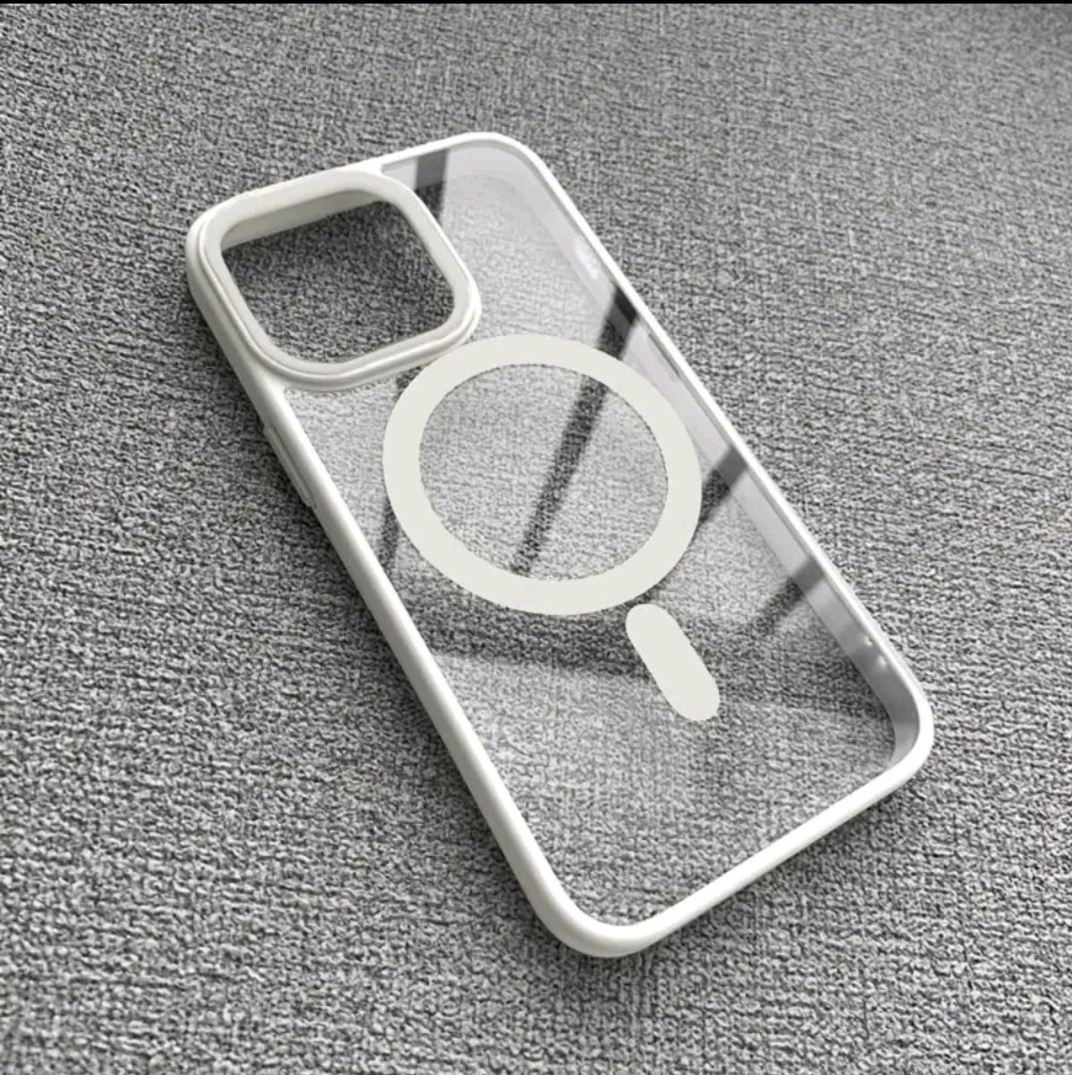 Funda MagnéTica UItra Clara De Lujo Para Teléfono, Compatible Con For lphone 16, 15, 14, 13, C 12, 11 Pro Max Y Plus Con Soporte Para Carga lnaláMbrica, Resistente A Golpes, De AcriLico Duro Y