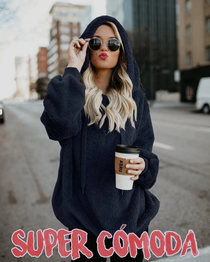 Sudadera Hoddie Mujer Cómoda Suelta Rica Afelpada 202309 Am7