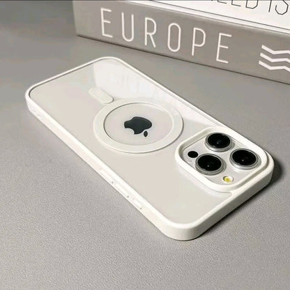 Funda de teléfono de carga inalámbrica Candy Magsafe de lujo para iPhone 17 16 15 14 13 12 11 Pro Max 16 Plus 16€ 17 Air Cubierta magnética del parachoques