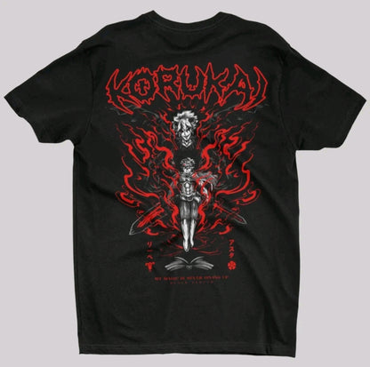 Playera Unisex Oversize Korukai Black Clover