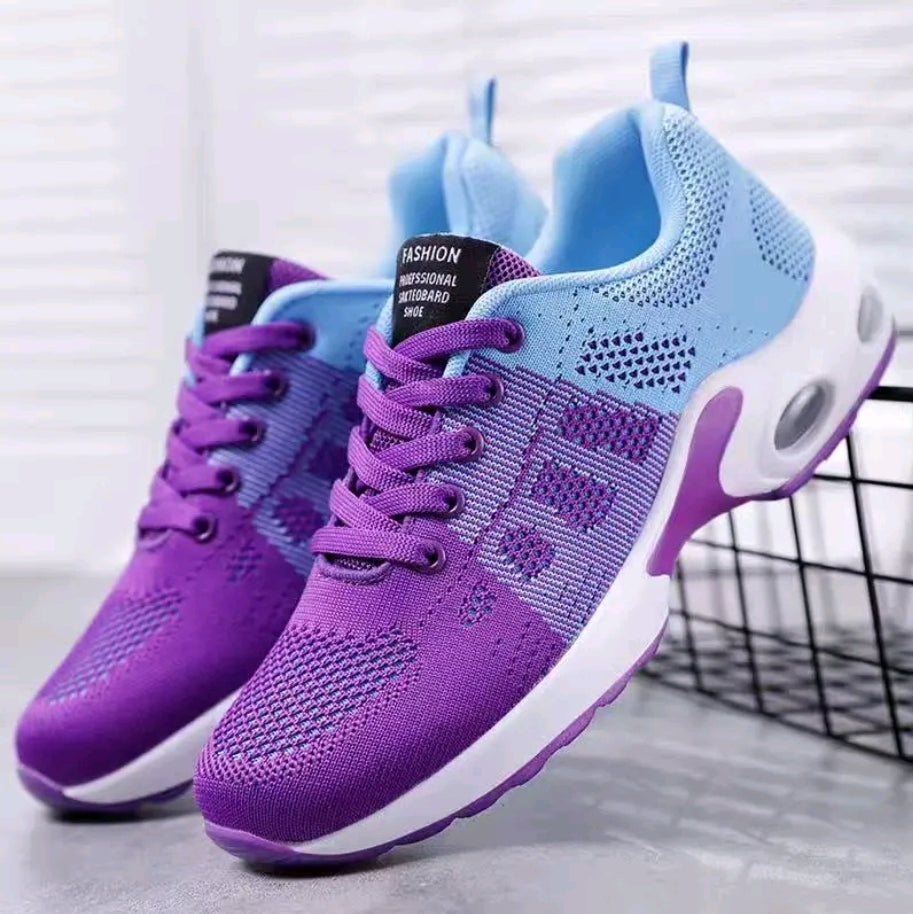 Zapatillas deportivas casuales para mujer con malla estampada para una comodidad transpirable Zapatos casuales para exteriores con