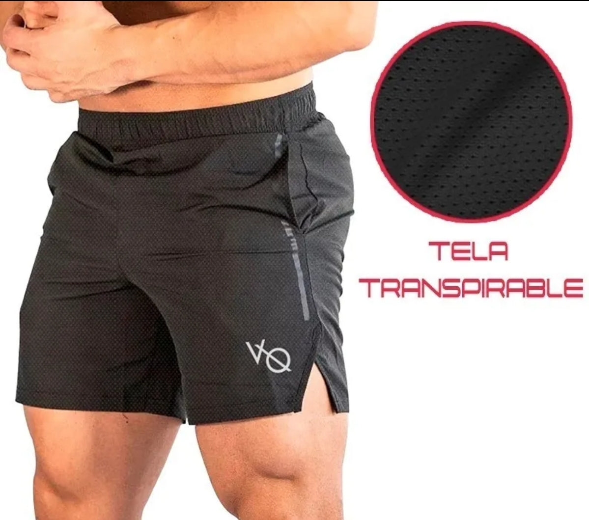 Short Slim Fit Deportiv。 Casual Elástico Vanquish v Q Line G