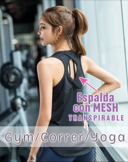 Playera Licra Deportiva Correr Gym Mujer Vanquish B008 Am7