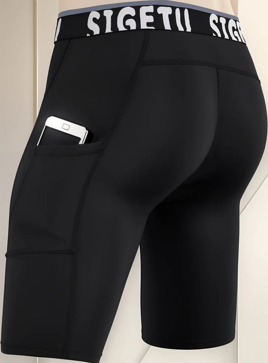 Short Licra Deportiva Gym Compresión Secado Rápido Sigetu G