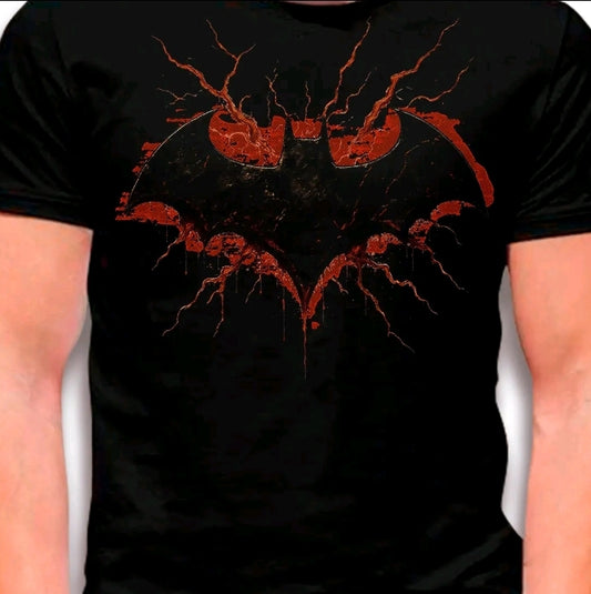 Camiseta con estampado de YOUNGLA-VILLANOS Y HEROES NOCTURNOS, Diseño streetwear-100% Algodón