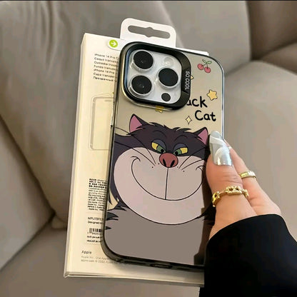 Nueva Funda Para TeléFono MóVil De Gato Lucifer Lindo Adecuado Para lPhone 17 16, 15, 14, 13, 12, 11 Pro Max, X, XR, XS Max, 8 Y 7 Plus, Con Un Dorso Mate Y Anti-CaíDa. Cubierta Trasera Antideslizante Y Esmerilada