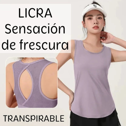 Playera Licra Deportiva Correr Gym Mujer Vanquish B008 Am7