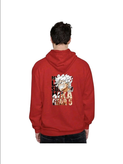 Sudadera Hoodie Anime Luffy Nika Gear 5 one Piece Unisex con Capucha