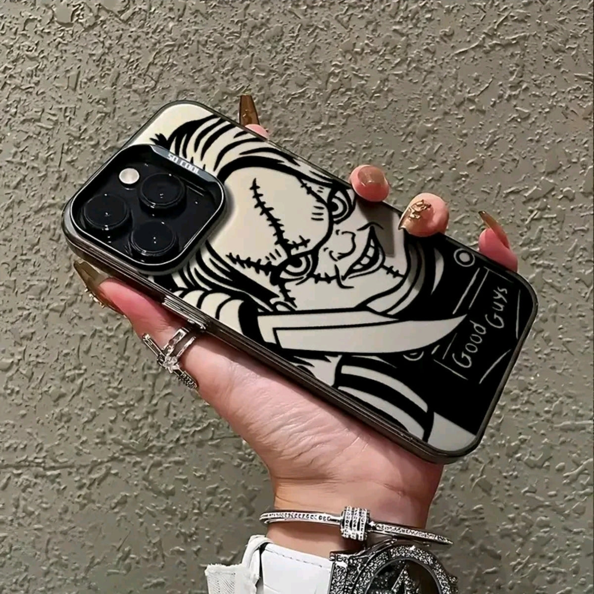 Estuche de teléfono divertido C-Chucky Good Guys compatible con for iphone 17 ARI 17 PRO MAX I7 PLUS/16, E 14, 13, 12, 1 Pro Max, X, XR, XS Max, 8V13 8 Plus, con un dorso mate resistente a los golpes.