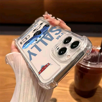 Funda de teléfono Cars 95 para iphone 16 15 14 13 12 11 Pro Max y*X XR XSMax cubierta transparente anticaida